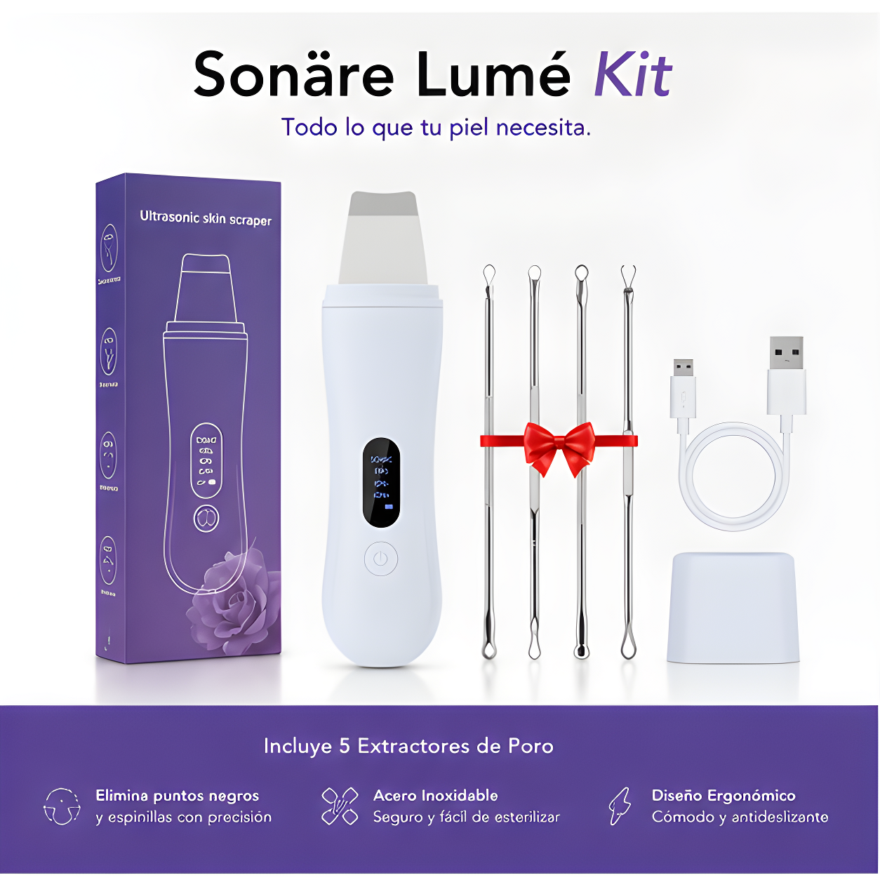 Sonäre Lumé — Espátula Ultrasónica Facial